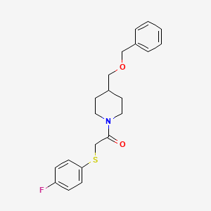 1-(4-((Benzyloxy)methyl)piperidin-1-yl)-2-((4-fluorophenyl)thio)ethanone - 1251645-11-0