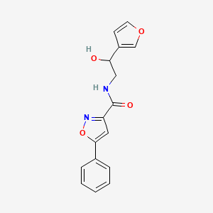 N-[2-(furan-3-yl)-2-hydroxyethyl]-5-phenyl-1,2-oxazole-3-carboxamide - 1396710-96-5