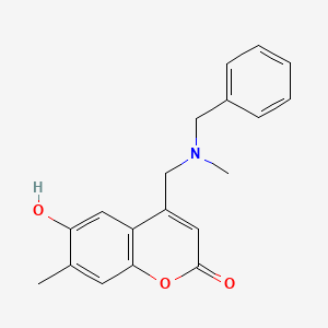 4-{[benzyl(methyl)amino]methyl}-6-hydroxy-7-methyl-2H-chromen-2-one - 859130-94-2