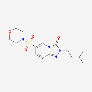 2-(3-methylbutyl)-6-(morpholine-4-sulfonyl)-2H,3H-[1,2,4]triazolo[4,3-a]pyridin-3-one - 1251698-81-3
