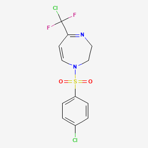 5-[chloro(difluoro)methyl]-1-[(4-chlorophenyl)sulfonyl]-2,3-dihydro-1H-1,4-diazepine - 477848-83-2