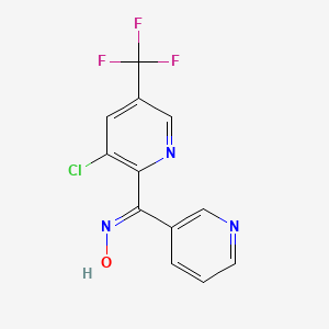 [3-Chloro-5-(trifluoromethyl)-2-pyridinyl](3-pyridinyl)methanone oxime - 339106-34-2