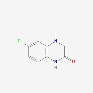 6-chloro-4-methyl-3,4-dihydroquinoxalin-2(1H)-one - 1240381-94-5