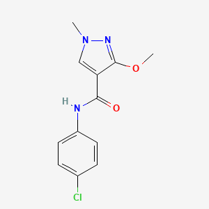 N-(4-chlorophenyl)-3-methoxy-1-methyl-1H-pyrazole-4-carboxamide - 1014089-48-5