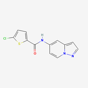 5-chloro-N-(pyrazolo[1,5-a]pyridin-5-yl)thiophene-2-carboxamide - 2034258-11-0