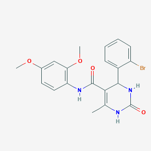 4-(2-bromophenyl)-N-(2,4-dimethoxyphenyl)-6-methyl-2-oxo-1,2,3,4-tetrahydropyrimidine-5-carboxamide - 421576-71-8