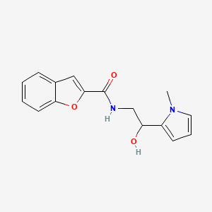N-(2-hydroxy-2-(1-methyl-1H-pyrrol-2-yl)ethyl)benzofuran-2-carboxamide - 1396765-84-6