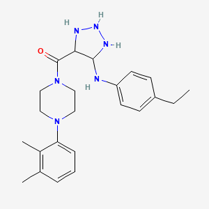 4-[4-(2,3-dimethylphenyl)piperazine-1-carbonyl]-N-(4-ethylphenyl)-1H-1,2,3-triazol-5-amine - 1291860-65-5