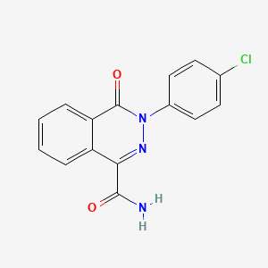 3-(4-Chlorophenyl)-4-oxo-3,4-dihydro-1-phthalazinecarboxamide - 97458-93-0