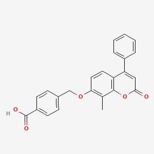4-{[(8-methyl-2-oxo-4-phenyl-2H-chromen-7-yl)oxy]methyl}benzoic acid - 326618-56-8