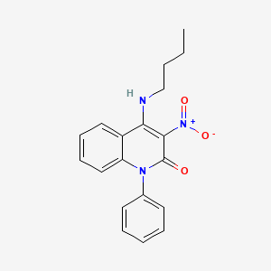 4-(butylamino)-3-nitro-1-phenylquinolin-2(1H)-one - 886157-14-8