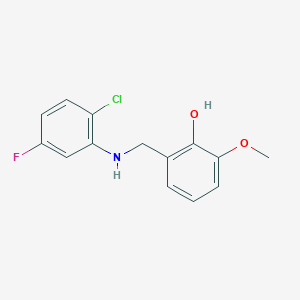 2-{[(2-Chloro-5-fluorophenyl)amino]methyl}-6-methoxyphenol - 1232787-19-7