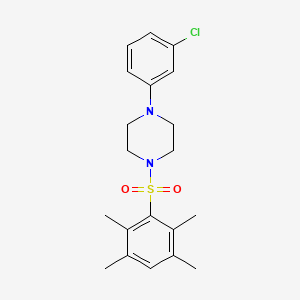 1-(3-Chlorophenyl)-4-(2,3,5,6-tetramethylbenzenesulfonyl)piperazine - 438229-54-0