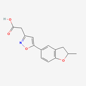 2-(5-(2-Methyl-2,3-dihydrobenzofuran-5-yl)isoxazol-3-yl)acetic acid - 1207032-04-9