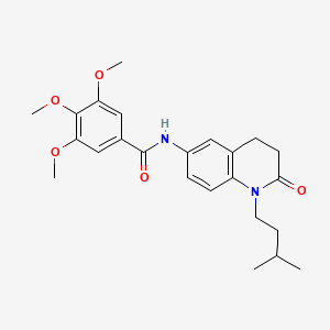 3,4,5-trimethoxy-N-[1-(3-methylbutyl)-2-oxo-1,2,3,4-tetrahydroquinolin-6-yl]benzamide - 941905-99-3