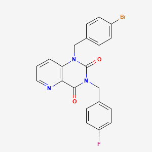 1-(4-bromobenzyl)-3-(4-fluorobenzyl)pyrido[3,2-d]pyrimidine-2,4(1H,3H)-dione - 919970-26-6