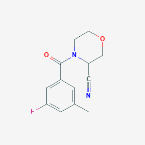4-(3-Fluoro-5-methylbenzoyl)morpholine-3-carbonitrile - 1607297-92-6