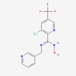 3-chloro-N'-hydroxy-N-(3-pyridinylmethyl)-5-(trifluoromethyl)-2-pyridinecarboximidamide - 320420-32-4