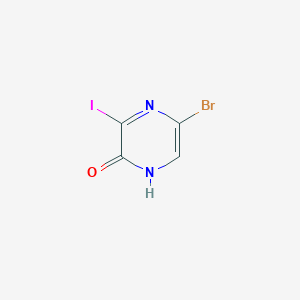5-bromo-3-iodopyrazin-2-ol - 1666129-10-7