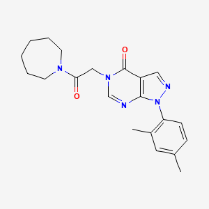 5-[2-(azepan-1-yl)-2-oxoethyl]-1-(2,4-dimethylphenyl)-1H,4H,5H-pyrazolo[3,4-d]pyrimidin-4-one - 894998-12-0