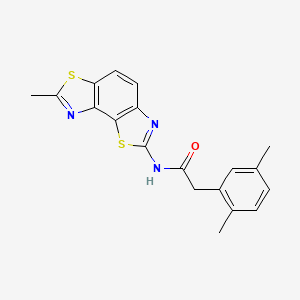 2-(2,5-dimethylphenyl)-N-(7-methyl-[1,3]thiazolo[5,4-e][1,3]benzothiazol-2-yl)acetamide - 921809-96-3