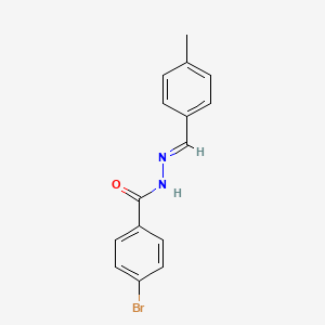 (E)-4-bromo-N'-(4-methylbenzylidene)benzohydrazide - 325767-34-8
