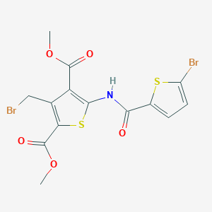 2,4-Dimethyl 3-(bromomethyl)-5-(5-bromothiophene-2-amido)thiophene-2,4-dicarboxylate - 1803583-73-4
