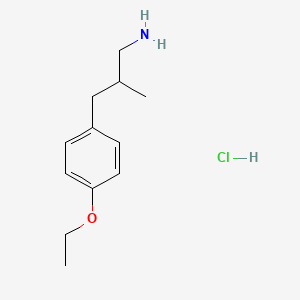 3-(4-Ethoxyphenyl)-2-methylpropan-1-amine hydrochloride - 1909317-55-0