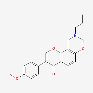 3-(4-methoxyphenyl)-9-propyl-9,10-dihydro-4H,8H-chromeno[8,7-e][1,3]oxazin-4-one - 1010930-72-9