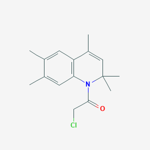 2-Chloro-1-(2,2,4,6,7-pentamethylquinolin-1-yl)ethanone - 376374-16-2