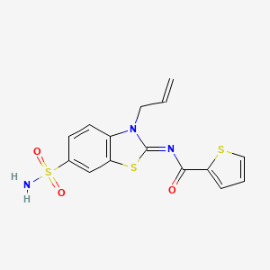 (Z)-N-(3-allyl-6-sulfamoylbenzo[d]thiazol-2(3H)-ylidene)thiophene-2-carboxamide - 865176-01-8