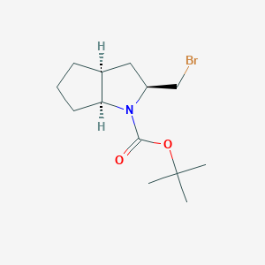 Tert-butyl (2S,3aS,6aS)-2-(bromomethyl)-3,3a,4,5,6,6a-hexahydro-2H-cyclopenta[b]pyrrole-1-carboxylate - 2580114-39-0