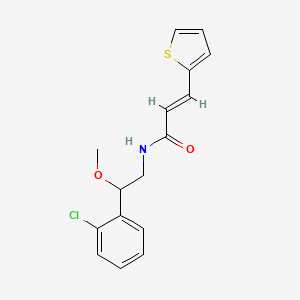 (E)-N-(2-(2-chlorophenyl)-2-methoxyethyl)-3-(thiophen-2-yl)acrylamide - 1799269-39-8
