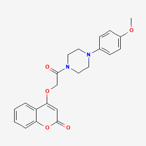 4-(2-(4-(4-methoxyphenyl)piperazin-1-yl)-2-oxoethoxy)-2H-chromen-2-one - 1632364-49-8