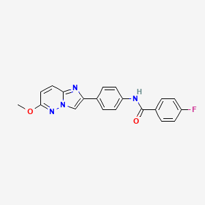 4-fluoro-N-(4-(6-methoxyimidazo[1,2-b]pyridazin-2-yl)phenyl)benzamide - 955617-54-6