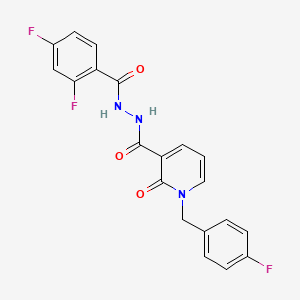 N'-(2,4-difluorobenzoyl)-1-(4-fluorobenzyl)-2-oxo-1,2-dihydropyridine-3-carbohydrazide - 1105211-47-9