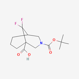 3-(Tert-butoxycarbonyl)-9,9-difluoro-3-azabicyclo[3.3.1]nonane-1-carboxylic acid - 1373028-94-4