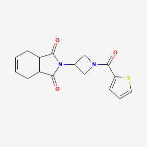 2-(1-(thiophene-2-carbonyl)azetidin-3-yl)-3a,4,7,7a-tetrahydro-1H-isoindole-1,3(2H)-dione - 1798675-98-5