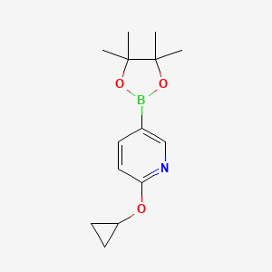 2-Cyclopropoxy-5-(4,4,5,5-tetramethyl-1,3,2-dioxaborolan-2-YL)pyridine - 2222333-27-7