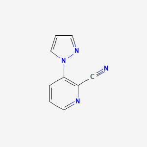 3-(1H-pyrazol-1-yl)pyridine-2-carbonitrile - 1504980-33-9