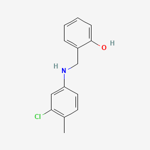 2-{[(3-Chloro-4-methylphenyl)amino]methyl}phenol - 84474-01-1