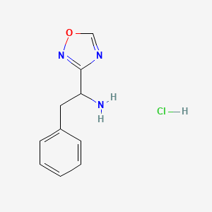 1-(1,2,4-Oxadiazol-3-yl)-2-phenylethan-1-amine hydrochloride - 1909335-98-3