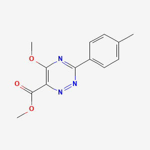 Methyl 5-methoxy-3-(4-methylphenyl)-1,2,4-triazine-6-carboxylate - 126542-67-4