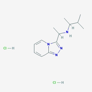 (3-Methylbutan-2-yl)(1-{[1,2,4]triazolo[4,3-a]pyridin-3-yl}ethyl)amine dihydrochloride - 1240527-38-1