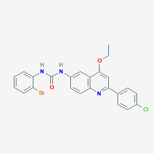 1-(2-Bromophenyl)-3-[2-(4-chlorophenyl)-4-ethoxyquinolin-6-yl]urea - 1116001-54-7