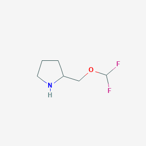 2-[(difluoromethoxy)methyl]pyrrolidine - 1595898-31-9