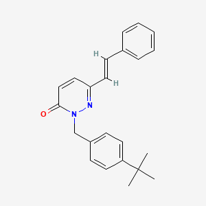 2-(4-(Tert-butyl)benzyl)-6-styryl-3(2H)-pyridazinone - 306980-06-3