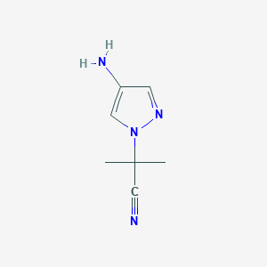 2-(4-Aminopyrazol-1-yl)-2-methyl-propanenitrile - 1643966-66-8