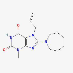 7-Allyl-8-azepan-1-yl-3-methyl-3,7-dihydro-purine-2,6-dione - 378201-92-4