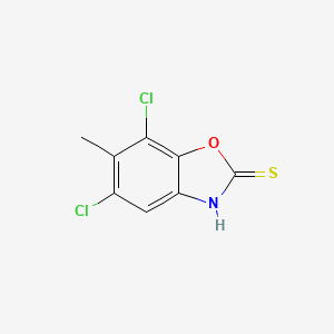 5,7-Dichloro-6-methyl-1,3-benzoxazole-2-thiol - 199293-12-4